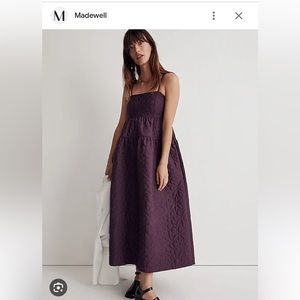 ISO! Madewell floral quilted empire midi dress